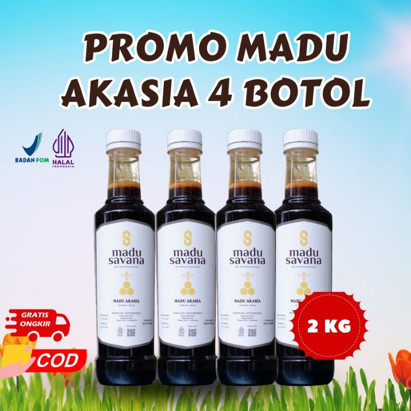 

Madu Savana - Paket Bundling 4 Botol Akasia Pure