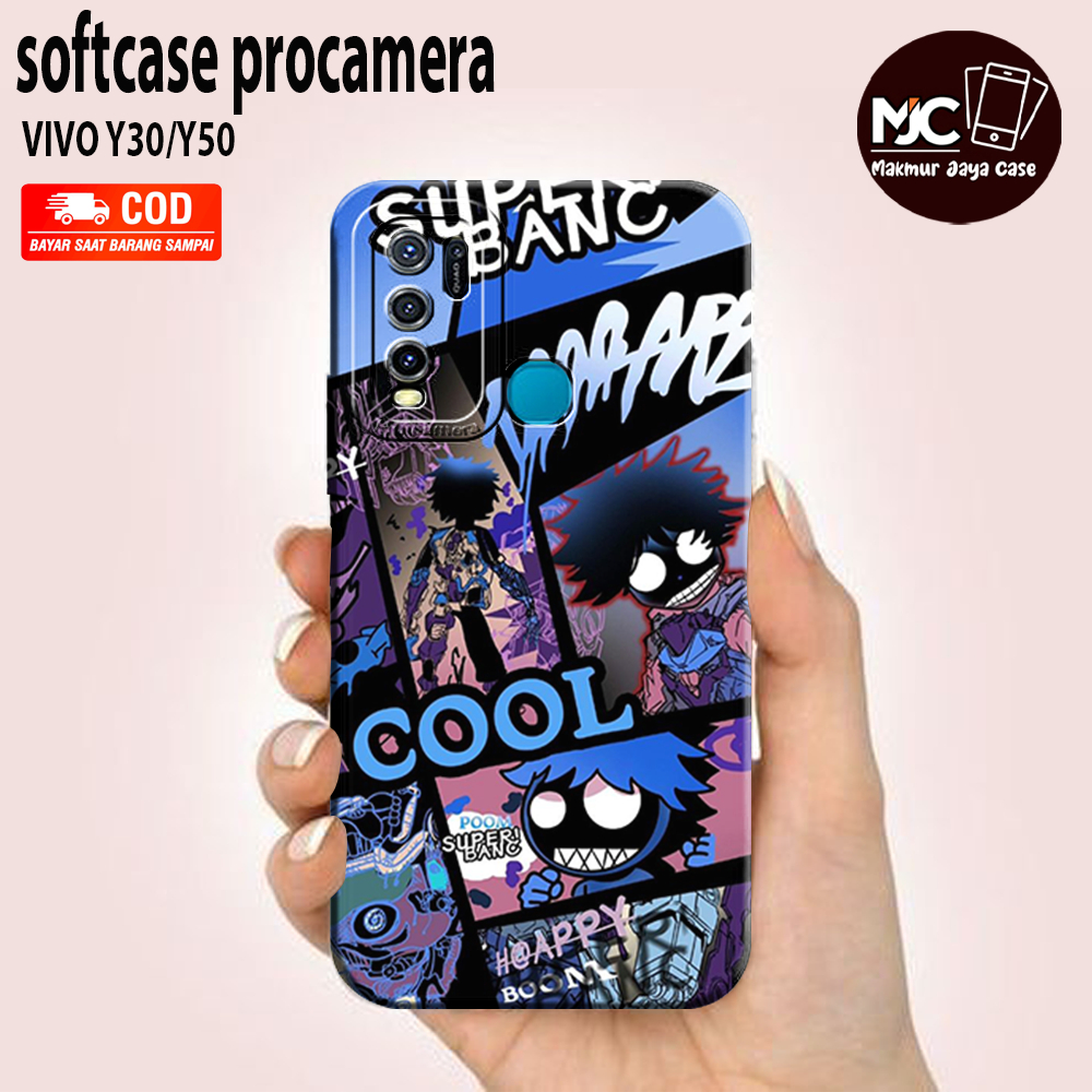 MAKMUR - Case VIVO Y30 VIVO Y50 Terbaru - Fashion Case KARTUN  - Casing Hp VIVO Y30 VIVO Y50 Terbaru