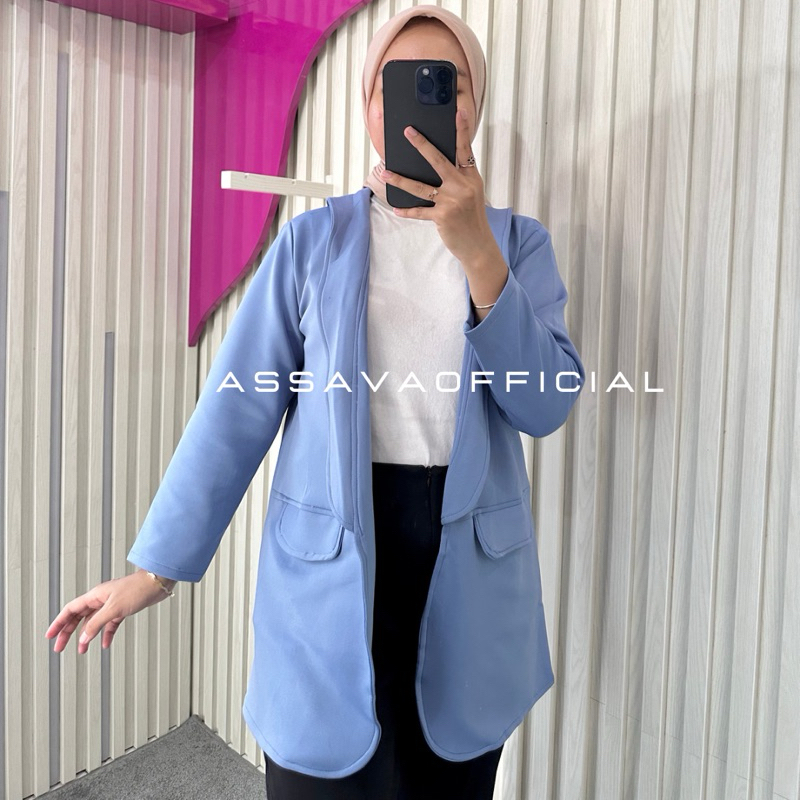 Blazer Long Scuba Premium - Long Blazer Scuba  - Blazer Formal - Blazer Polos - Blazer Scuba Premium