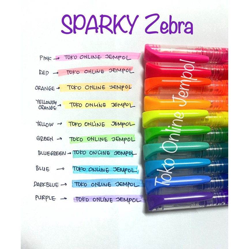 

Pasti Murah Sparky Zebra Highlighter Sparky-1 Spidol Marker ATK0996ZB Dijual Murah