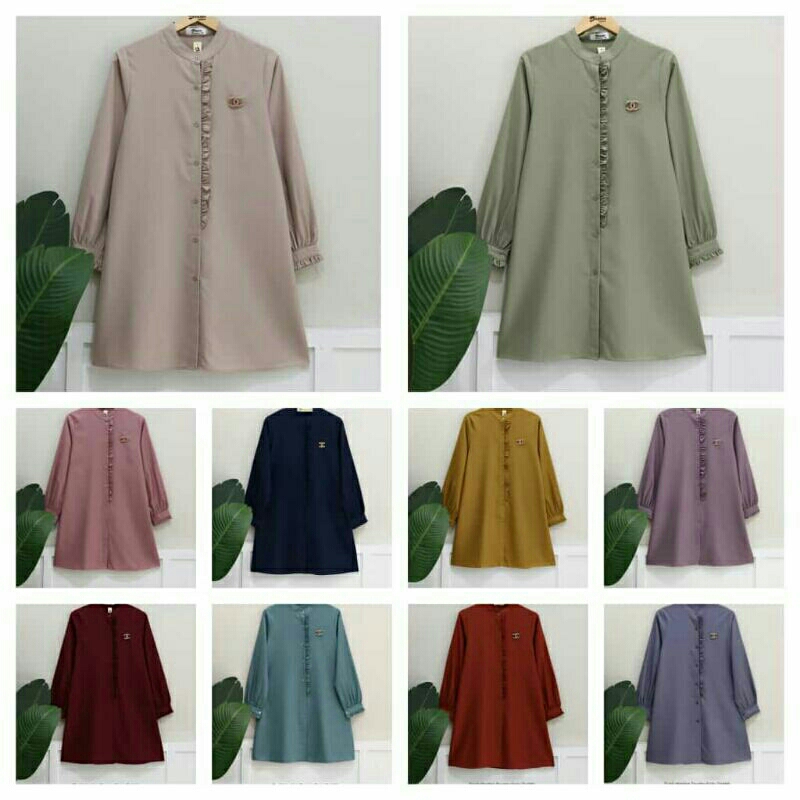 blouse polos ori by diana fashion kemeja wanita muslimah bahan toyobo fodu ukuran size m l xl cantik