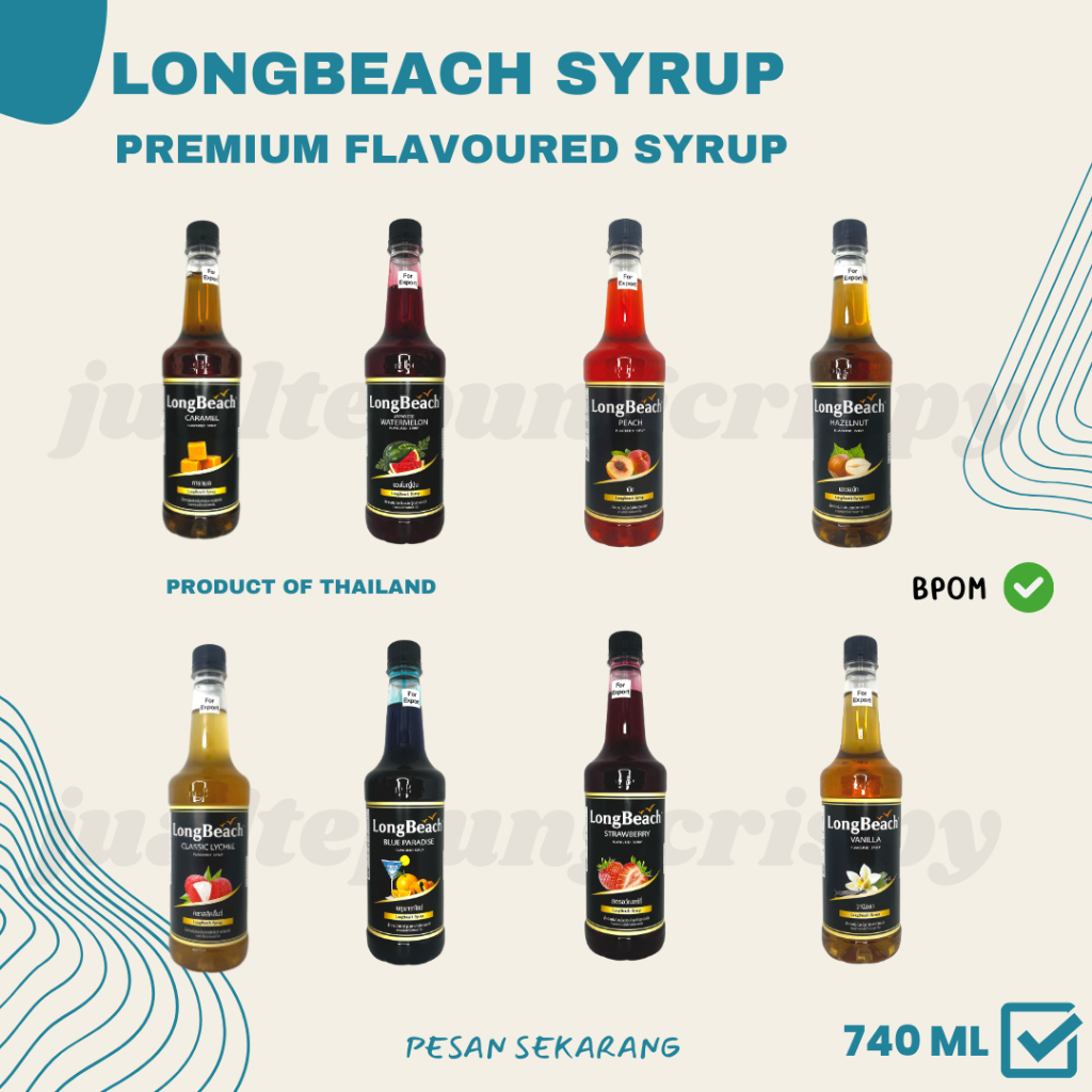 

LongBeach Flavoured Syrup / Sirup Premium Import Thailand 740ml