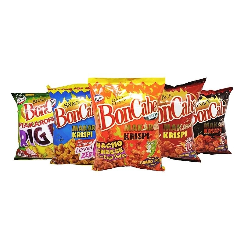 

boncabe Makaroni crispy / kulit pangsit JUMBO semua varian