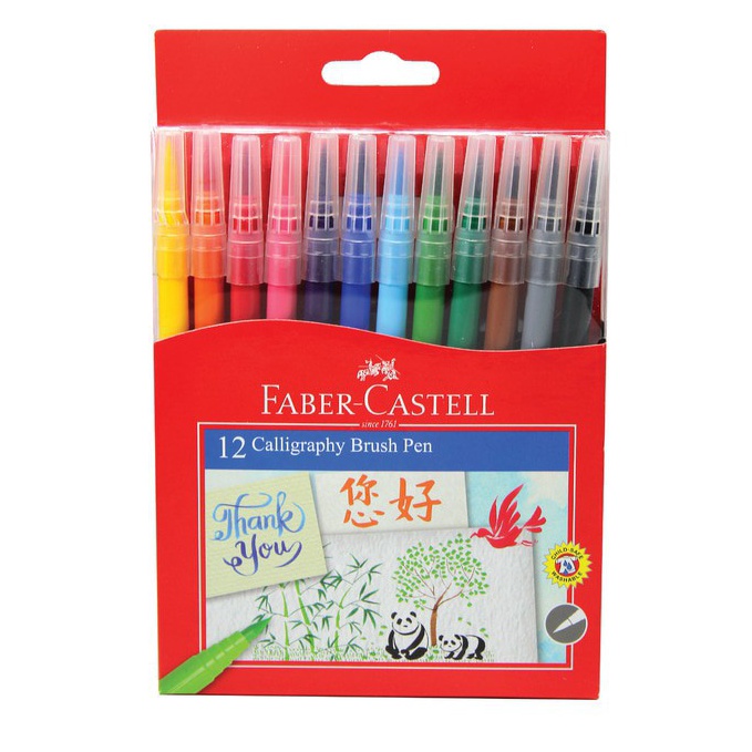 

KODE EKE945 Faber Castell Calligraphy Brush Pen Set 12