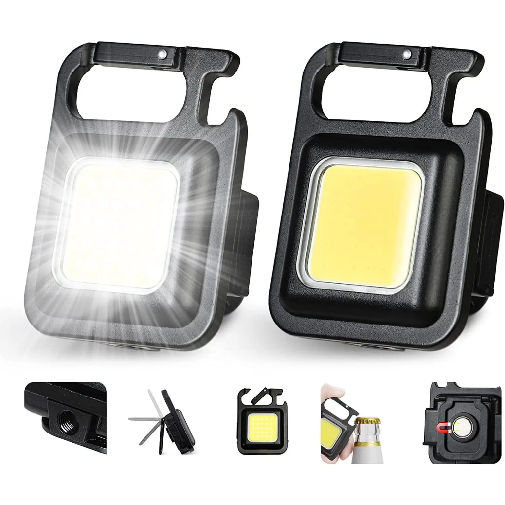 LAMPU SENTER LED BISA CAS GANTUNGAN KUNCI LAMPU LED MINI SENTER LAMPU CAMPING GANTUNGAN KUNCI LAMPU