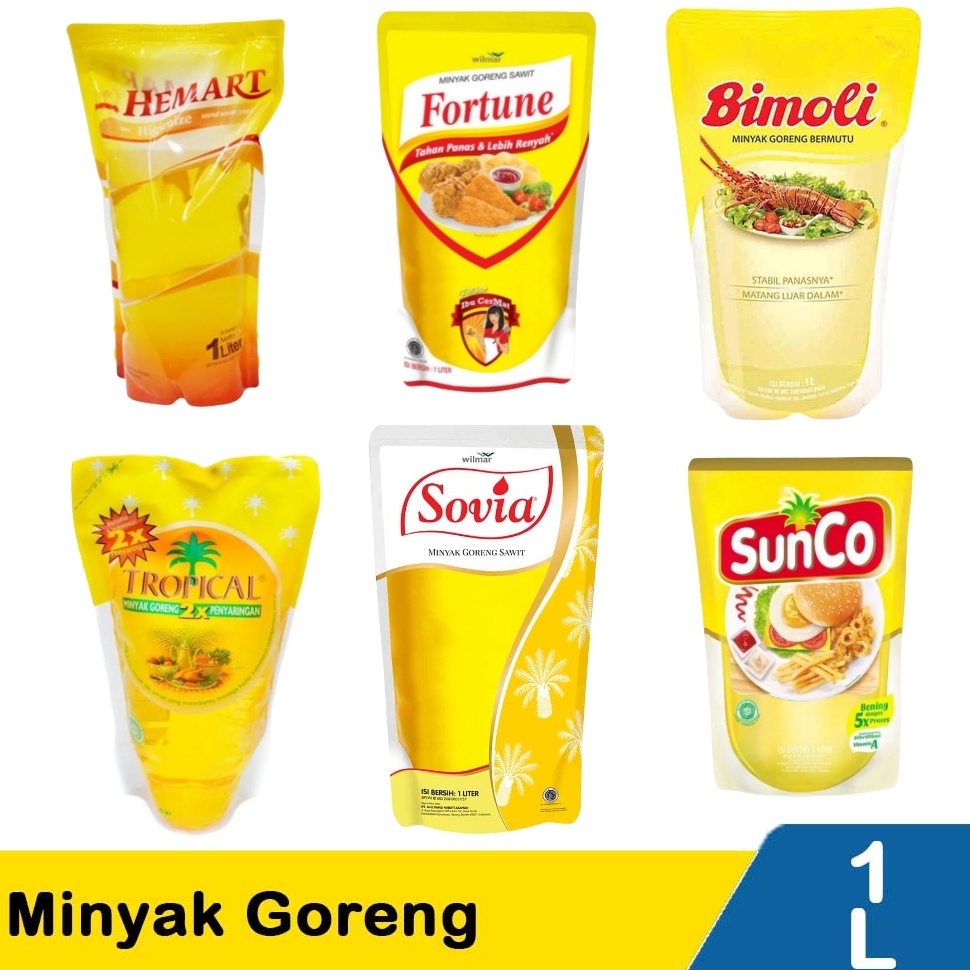 

TIPE EX540 Minyak Goreng 1 Liter Random