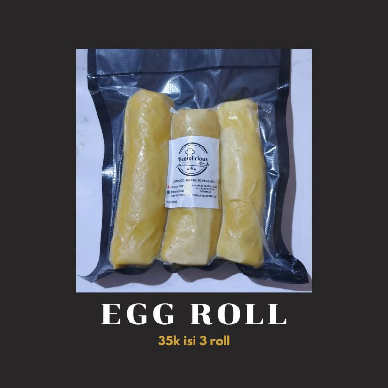 

Egg Chicken Roll Bento Ala Hokben Frozen Homemade Premium Quality /Egg Roll|Bentolicious