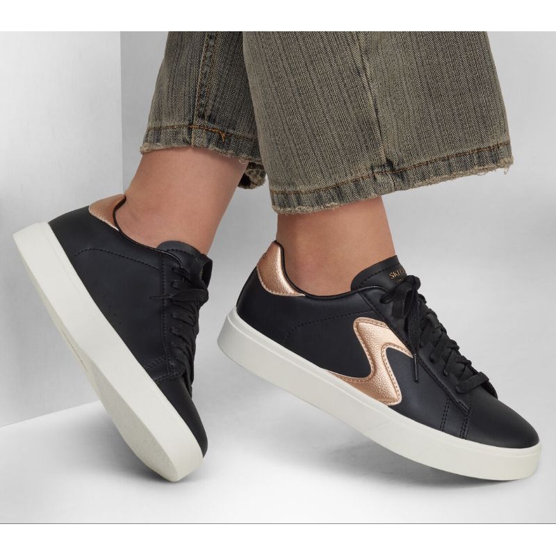 Skechers Eden Lx Beaming Glory Women's Sneakers Shoes - Black / Rose Gold