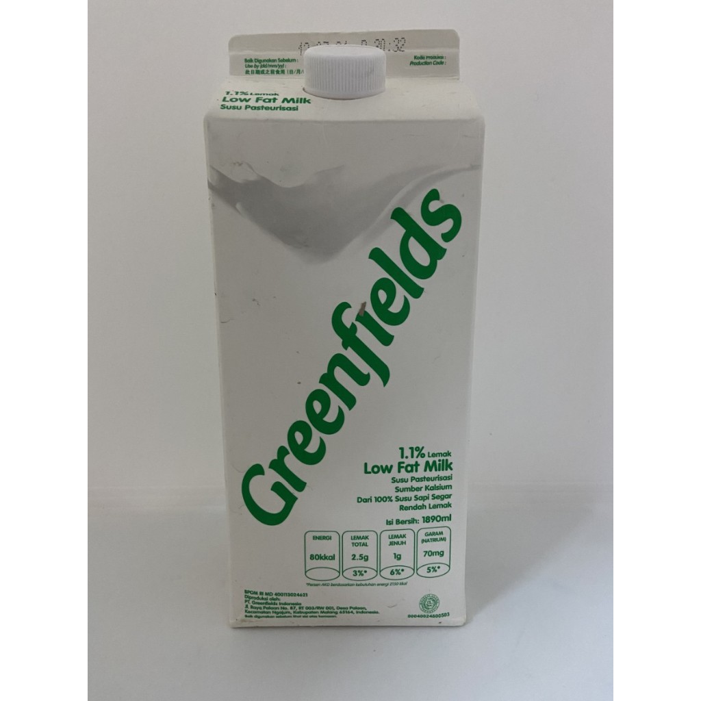 

GREENFIELDS LOW FAT FRESH MILK 1.89 LT