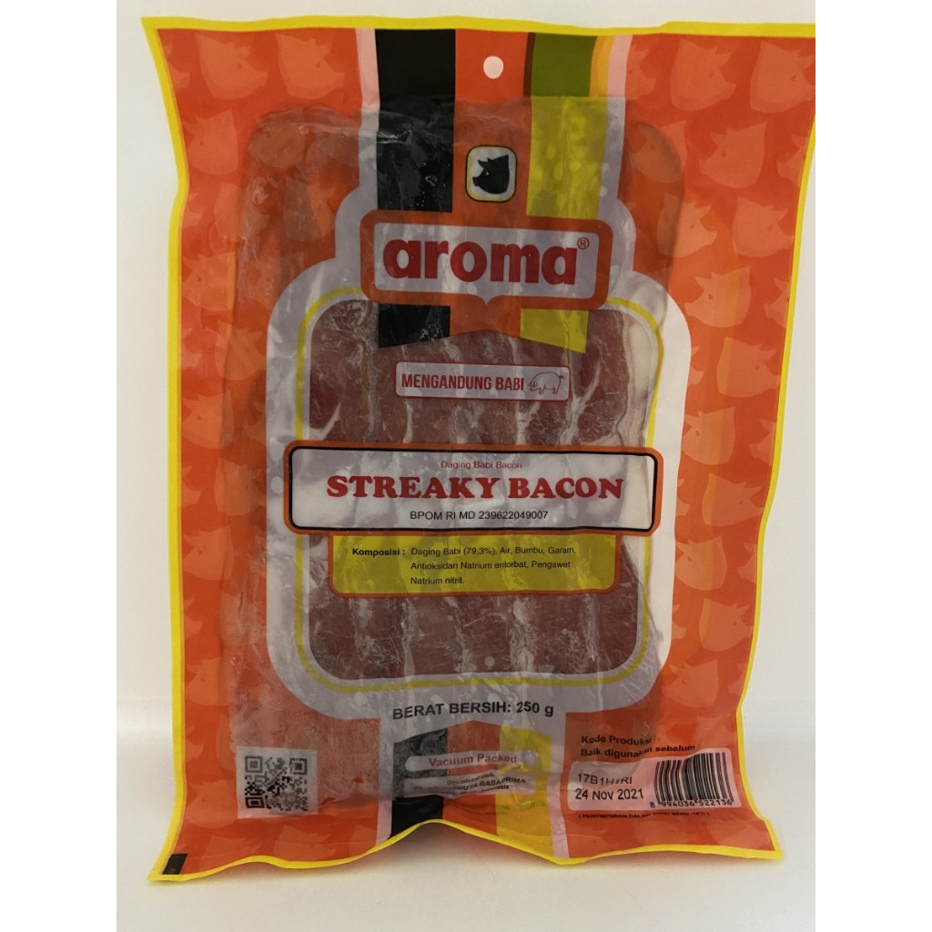 

AROMA STREAKY BACON 250 GR