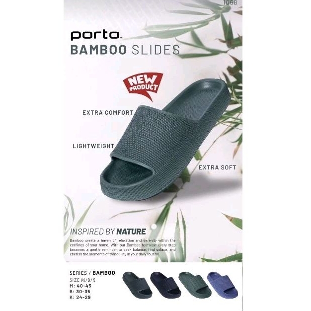Sandal Cowo Porto Slide Bamboo