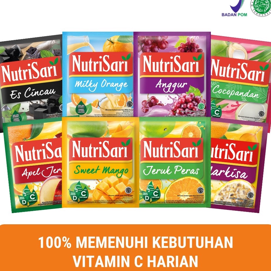 

modelTipe LLO327 NutriSari 40 Sachet - Minuman Buah Vitamin C Vitamin D - Pilih Rasa di Varian (TIDAK BISA MIX RASA)