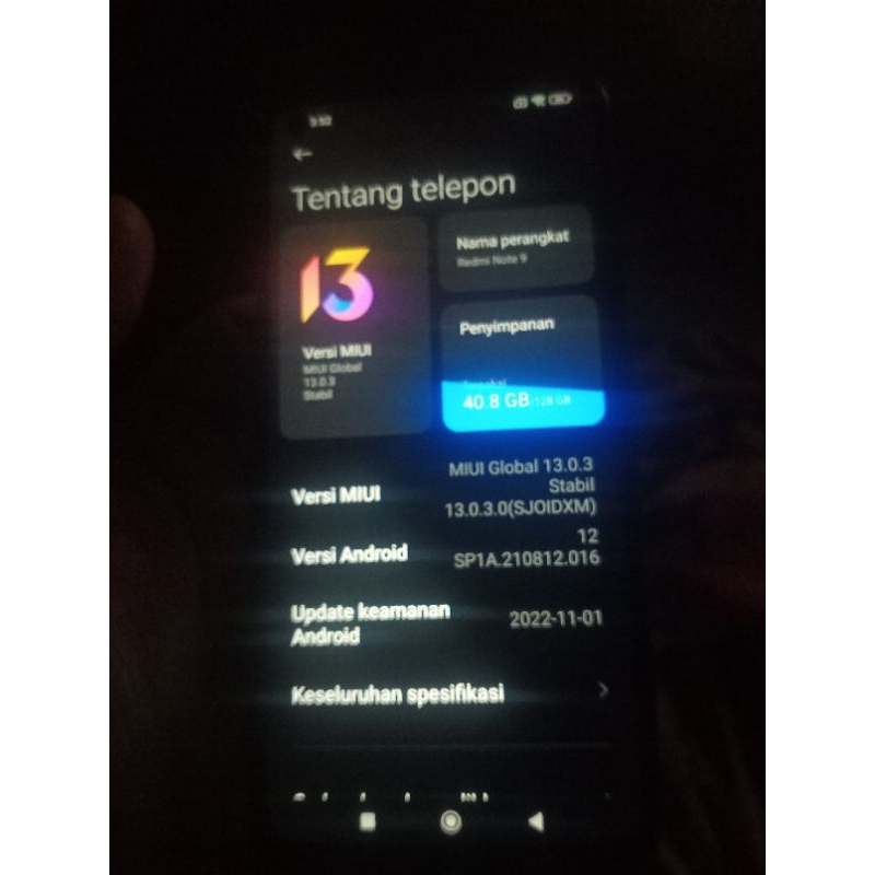 redmi note 9 ram 6/128