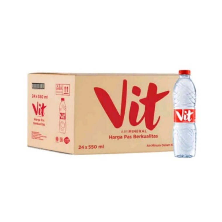 

[AJZ41] Air Mineral Vit Botol 550 mili isi 24. Wajib Gosend/Gojek Instan 95