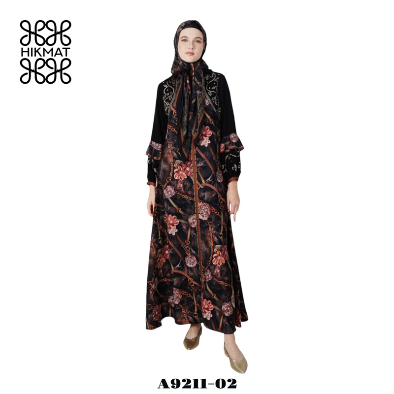 ABAYA HIKMAT FASHION ORIGINAL A9211-02