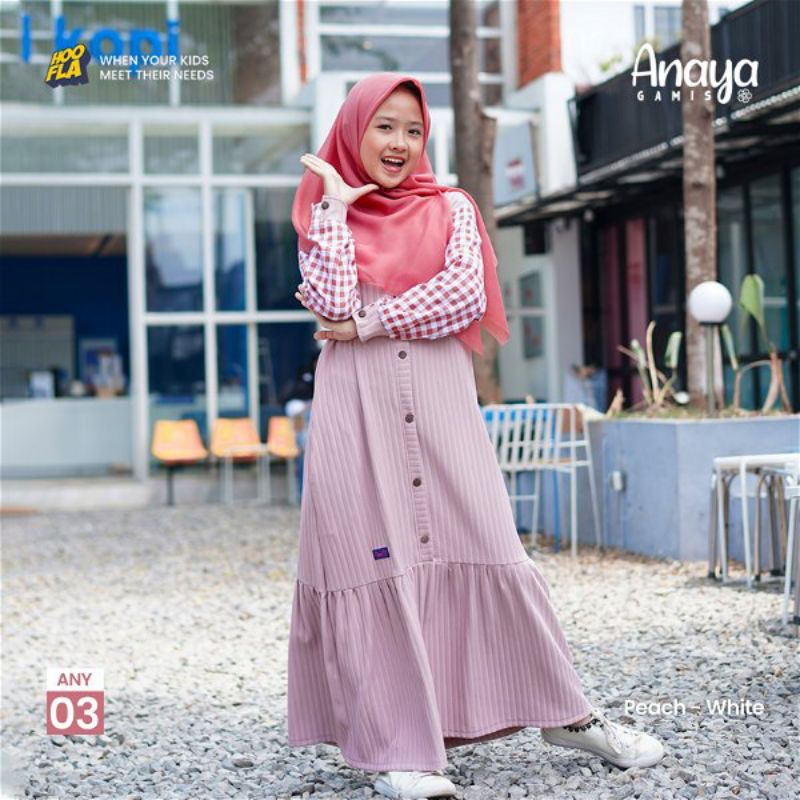 Anaya Gamis / Gamis remaja / gamis remaja ootd / gamis remaja Korean style