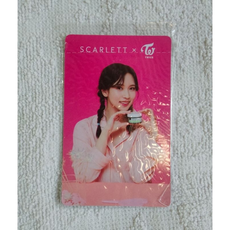 Photocard Mina Twice x Scarlett