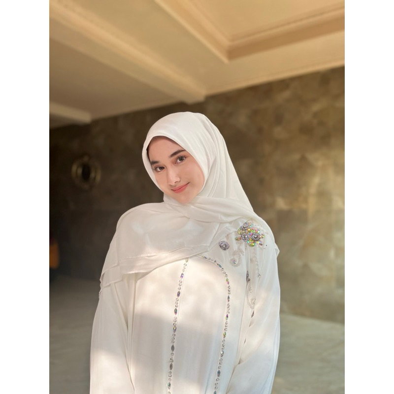 RIZQIA GAMIS / RIZQIA KAFTAN FULL FURING READY STOK