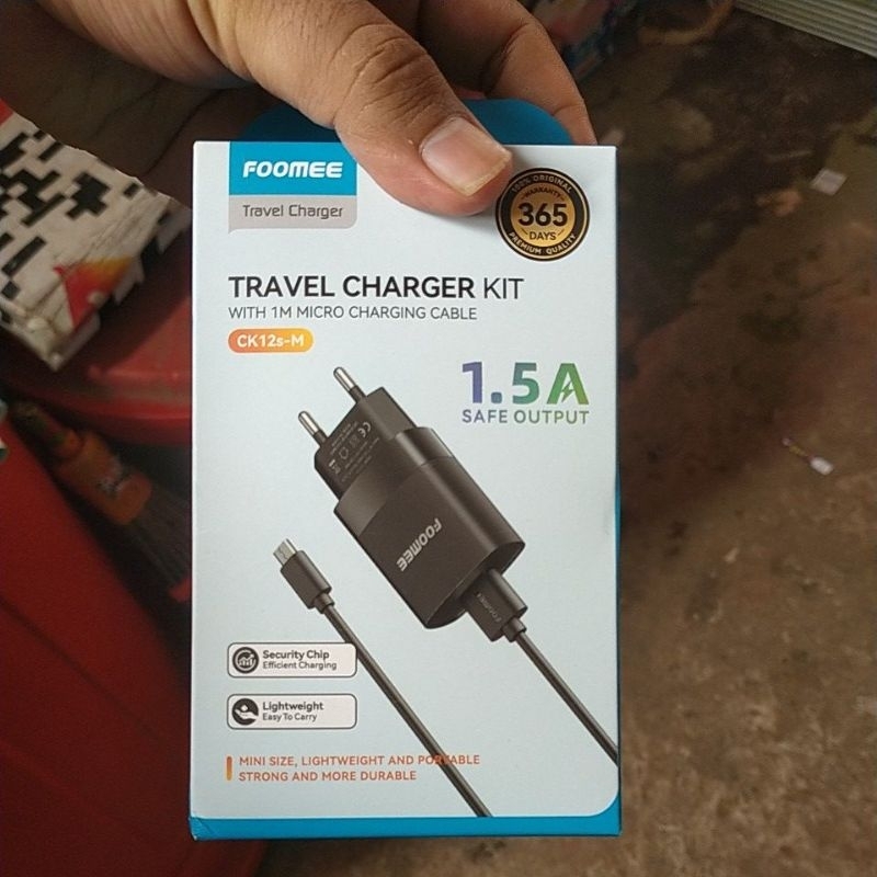 charger + kabel foomee ck12s (micro)