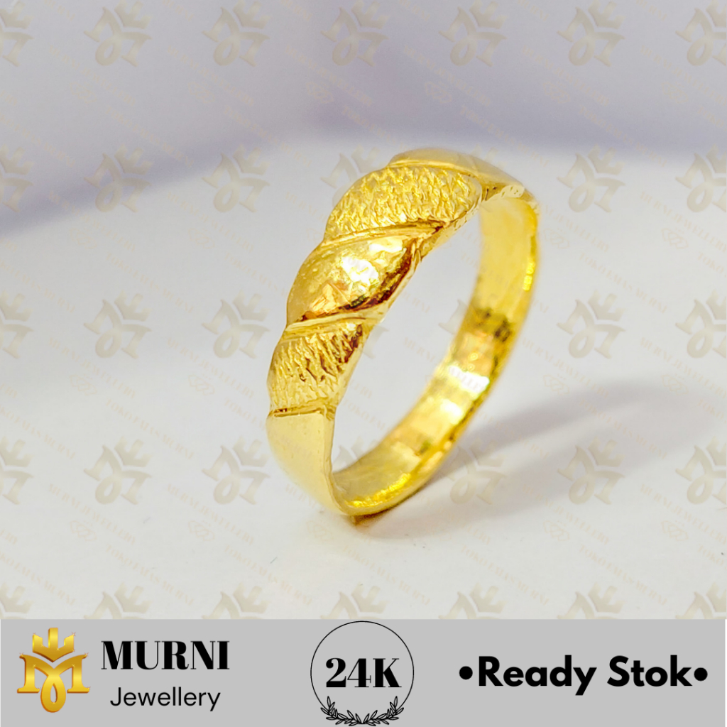 Cincin Emas Asli 24K Model Keong - Toko Emas Murni