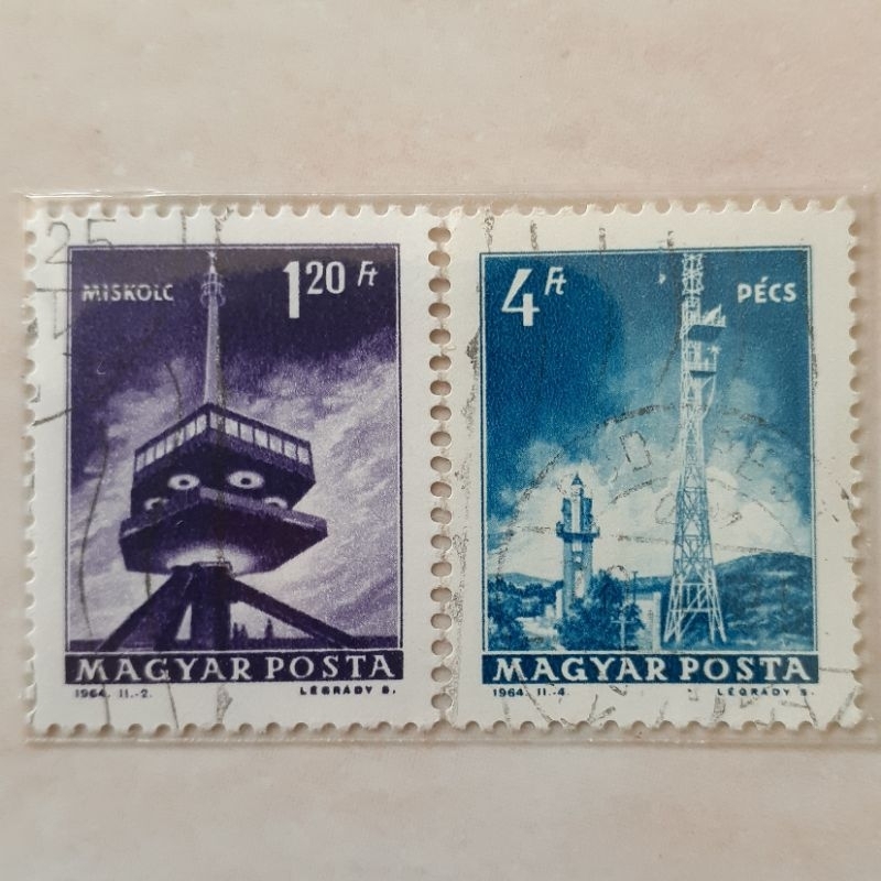 

Perangko Hungaria Transport and Telecommunication Tahun 1967 set 2pcs