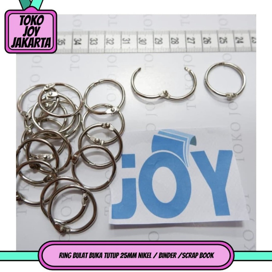 

Terbaru 12.12 100pcs RING BINDER 25MM Ring Buka Tutup Mekanik 2,5cm !