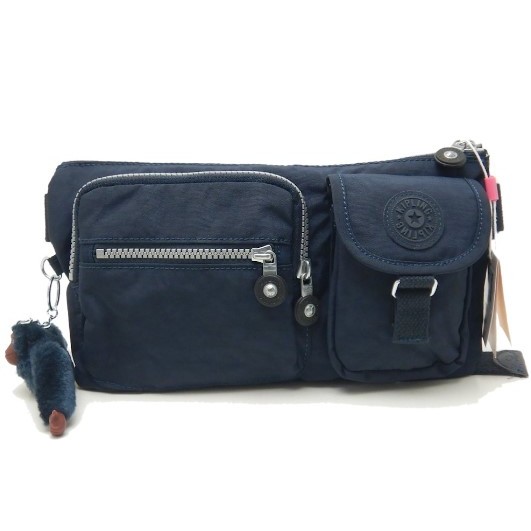 Kipling Presto Waist Bag K13192 Original Biru Navy True Blue Tas Pinggang Branded Asli Unisex Pria L