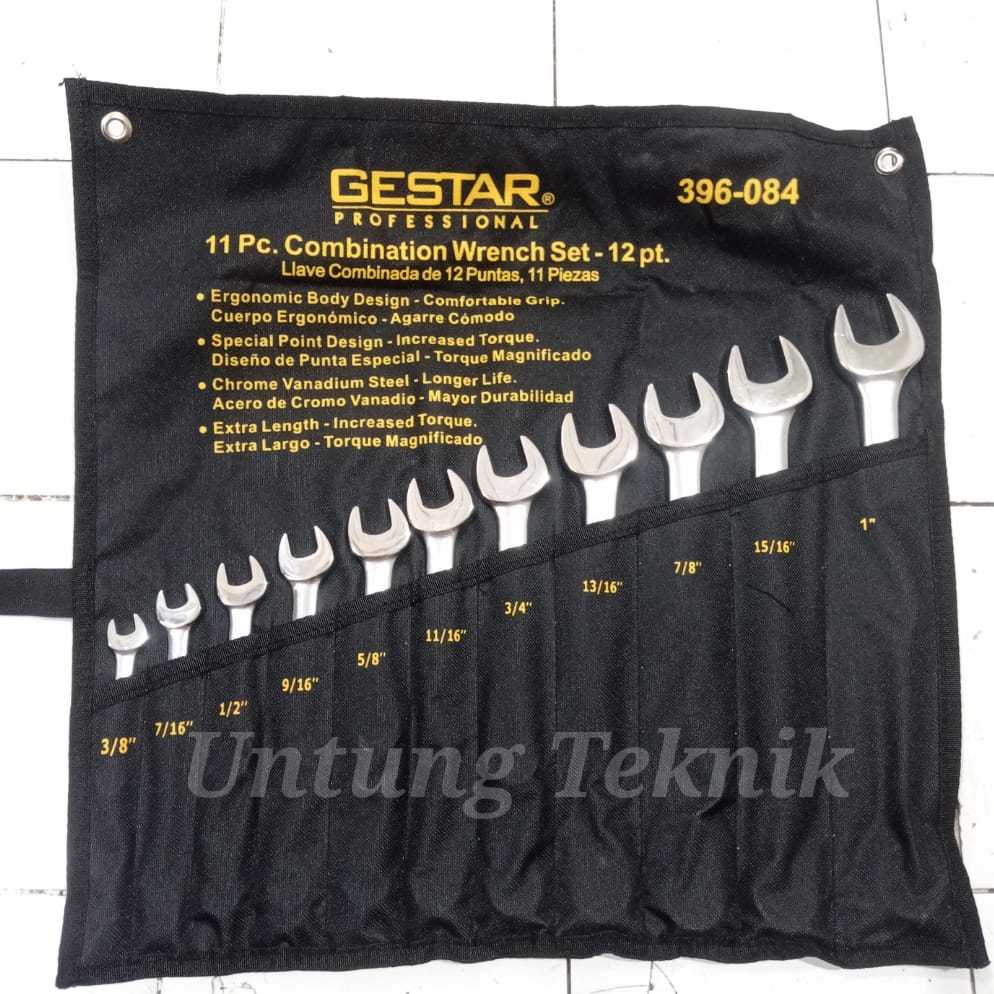 CROSSMAN 11 pcs Kunci Ring Pas Inch SAE - Combination Wrench set SAE