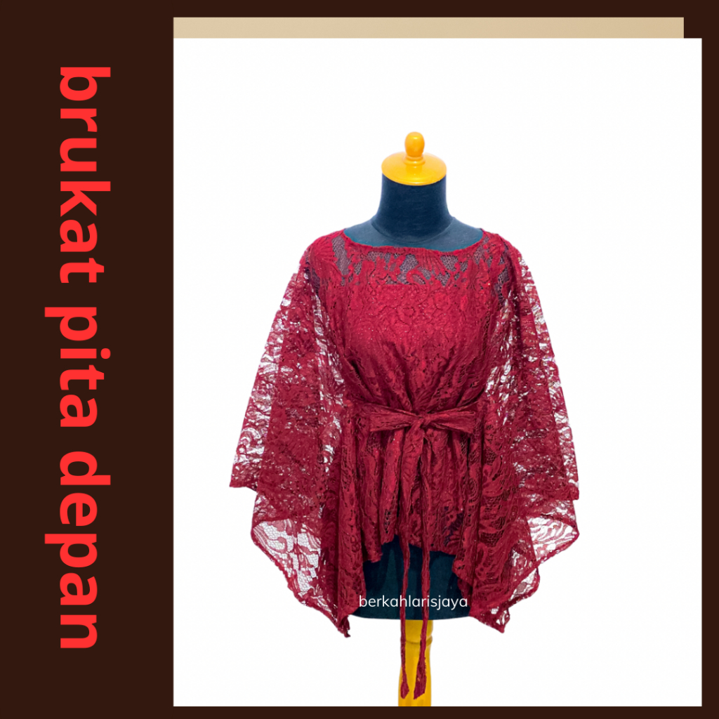 CARDIGAN OUTER BROKAT BRUKAT CROP LENGAN KELELAWAR PESTA KEKINIAN MODERN BAJU KONDANGAN KARDIGAN BRO