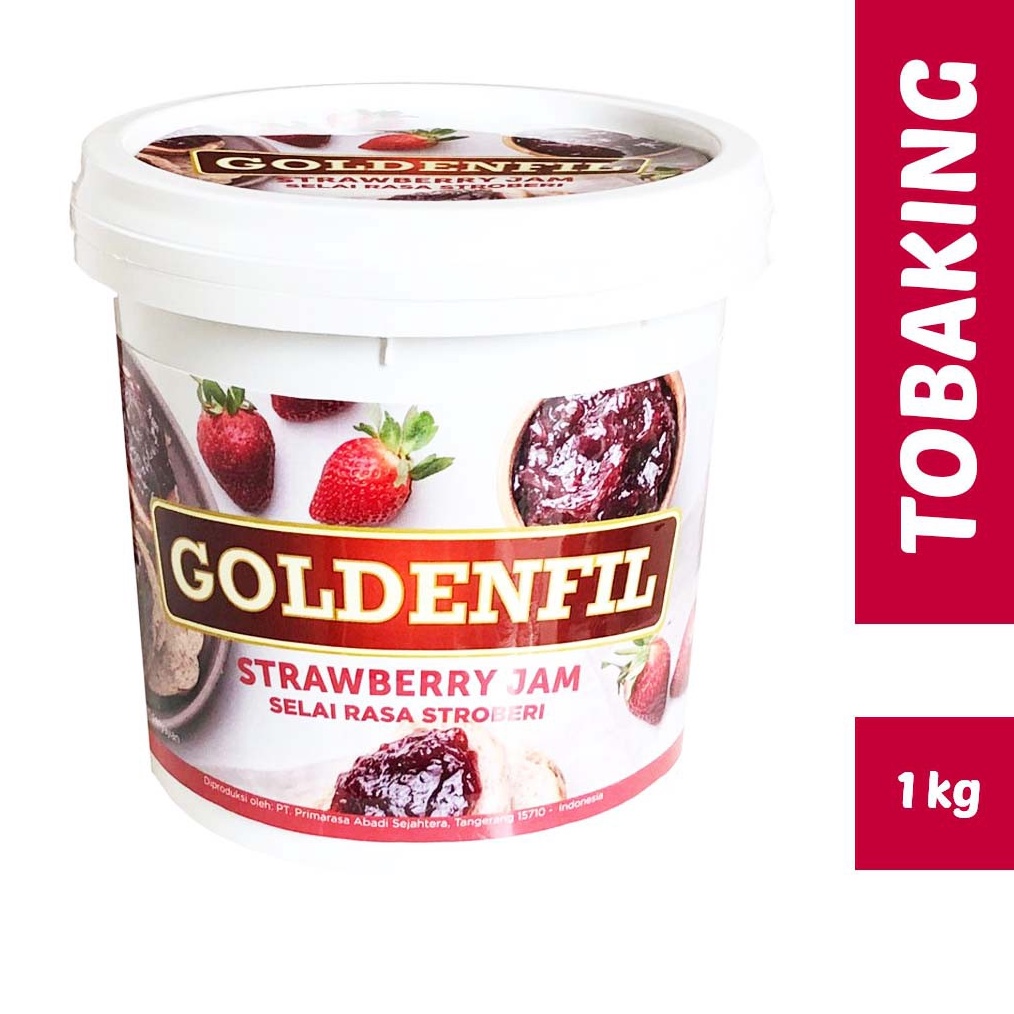 

12.12 SALE Goldenfil Strawberry Jam Selai strawberry 1 kg buruan