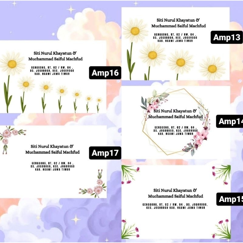 

Amplop kondangan custom 9,5x15cm