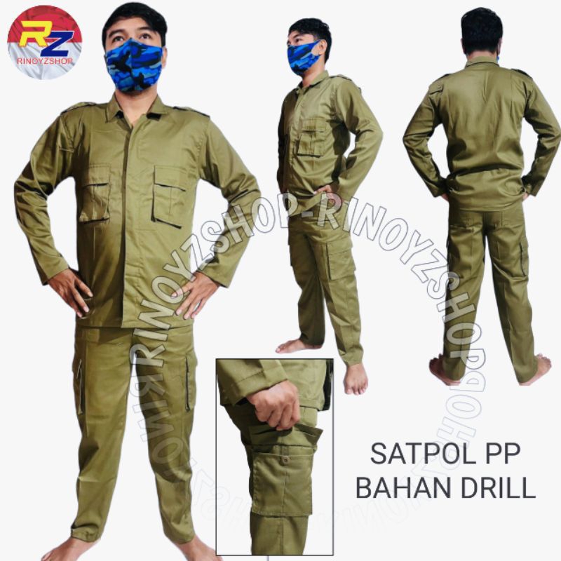 Seragam SAT POL PP /setelan satpol PP / baju POL PP