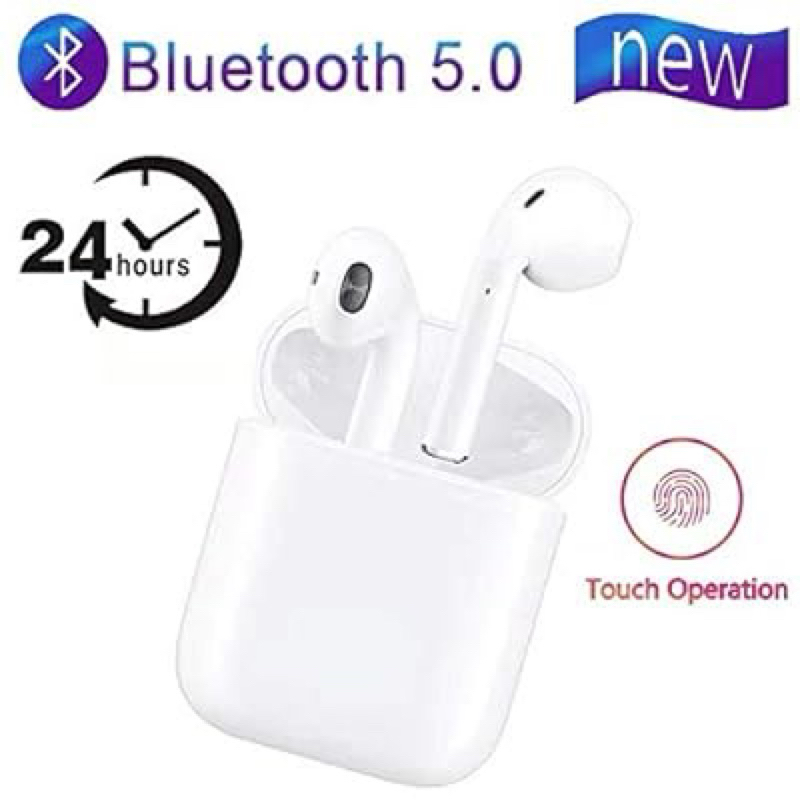 headset Bluetooth PINZY i9S Twins with magnetic charging case-putih
