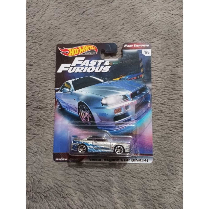 Hot Wheels Nissan Skyline R34 Fast Furious Premium Fast Imports