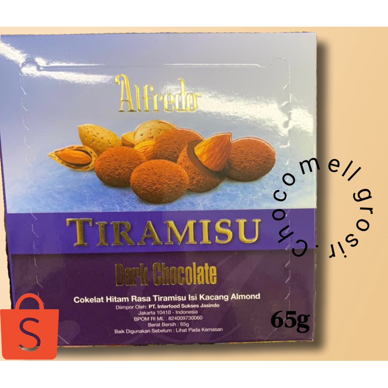 Alfredo Almond Tiramisu Chocolate 65g