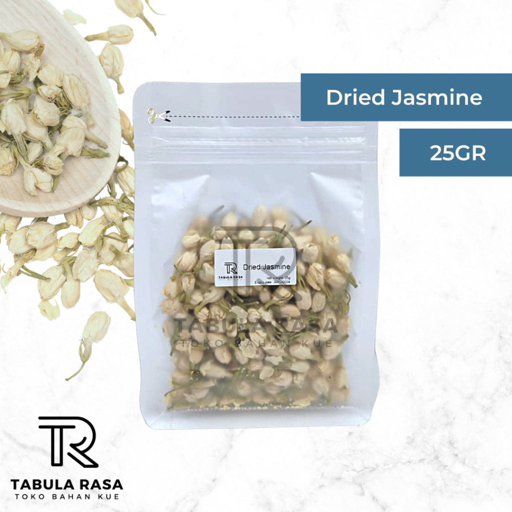 

Dried Jasmine Bud Flower Tea/ Teh bunga Melati kering dekor kue cake