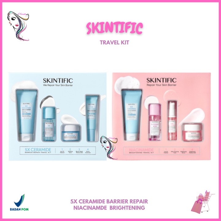 Skintific Travel Size / Skintific Travel Kit Barrier Set / Brightening Set