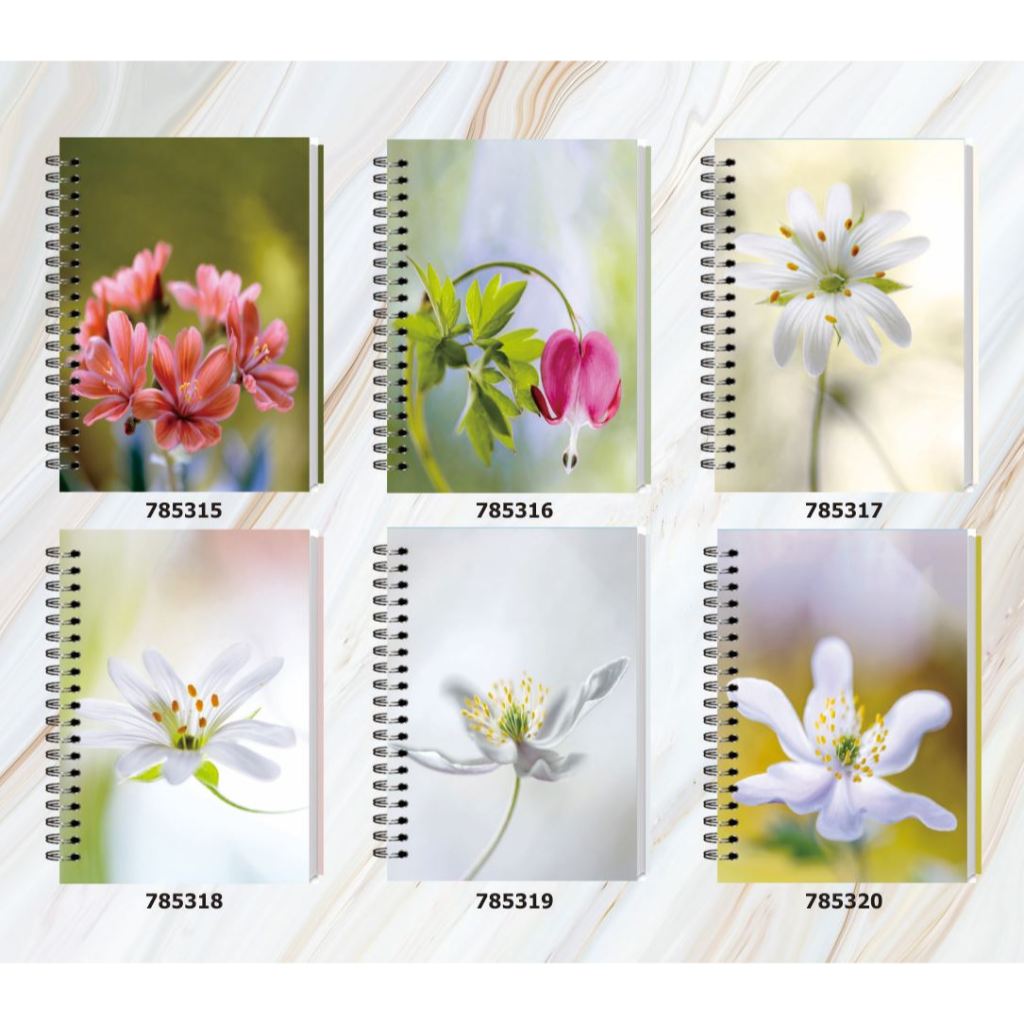 

Spiral Notebook A6 / Bunga / Set 50 / 3546