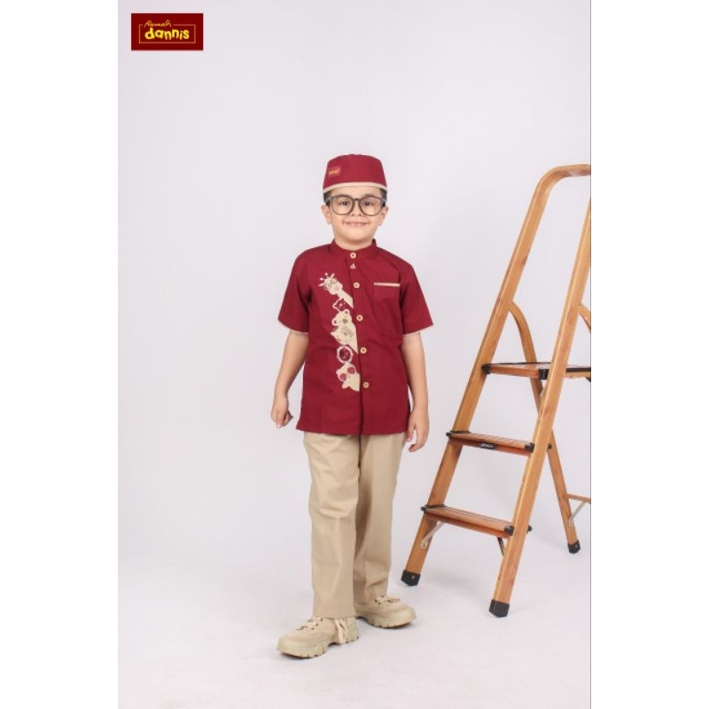 Koko Anak DANNIS 0602 LPD Marun, Biru, Abu