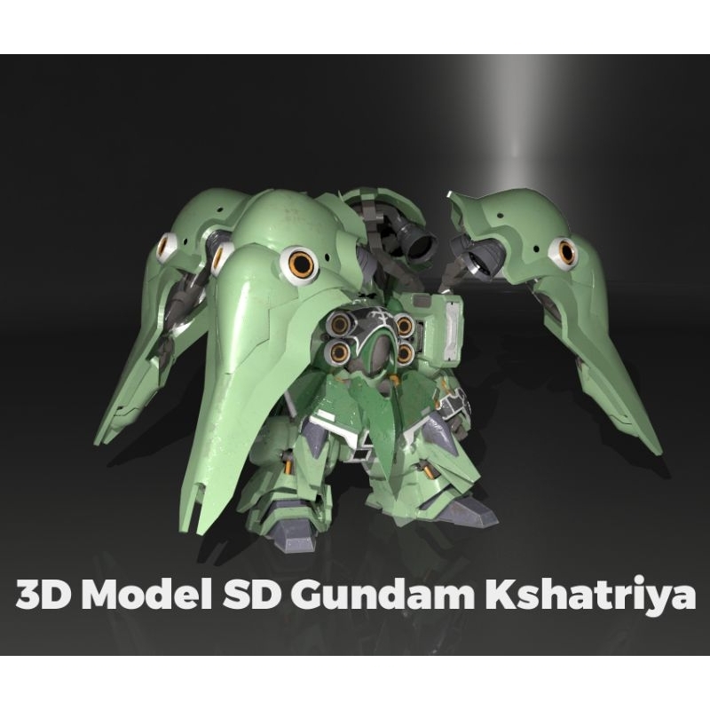 3D Model SD Gundam Kshatriya
