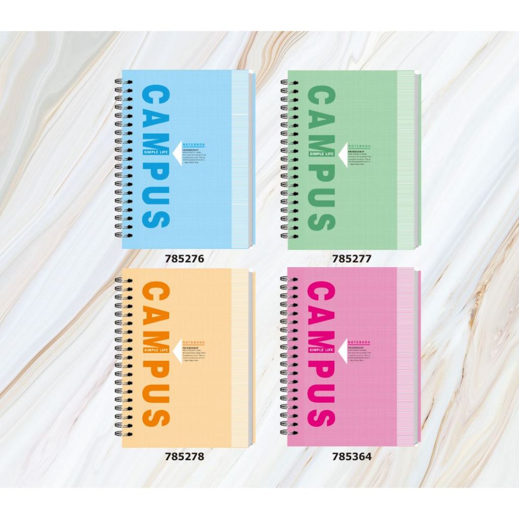

Spiral Notebook A6 / Campus Simple Life / Set 59 / 3555