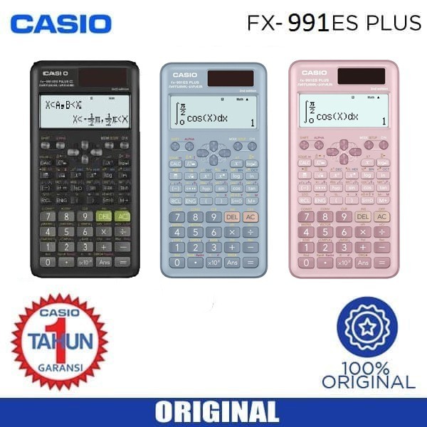 

KALKULATOR CASIO FX-991ES PLUS / KALKULATOR SCIENTIFIC CASIO / ILMIAH CASIO FX-991ES