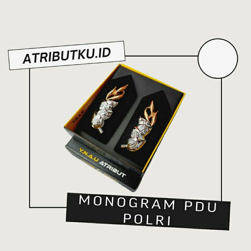MONOGRAM PDU POLRI / MONOGRAM POLRI FULL KAIN TANPA LIST
