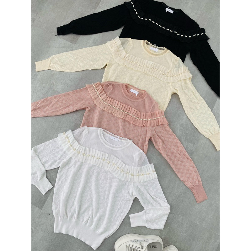 nona top rajut premium import vivorie/nona atasan rajut vivorie premium