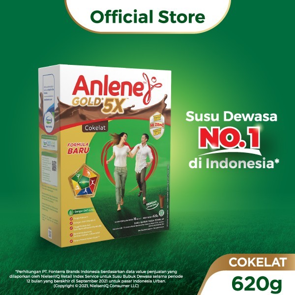 

Anlene Gold 5X Susu Bubuk Dewasa Cokelat 600g - Tulang & Sendi