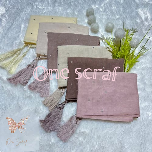 Hijab Segi Empat Tassel Swaroski || JIlbab Paris Payet tabur Swaroski || Jilbab payet Jambul