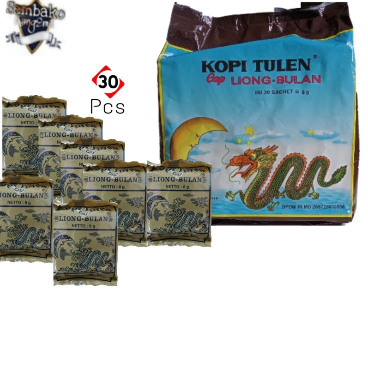 

MODEL NFU527 Kopi Cap Liong Bulan Tanpa Gula 1 Pak isi 30 @8gr Liong Bulan