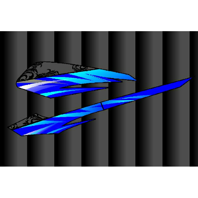 striping gl pro /max custom biru