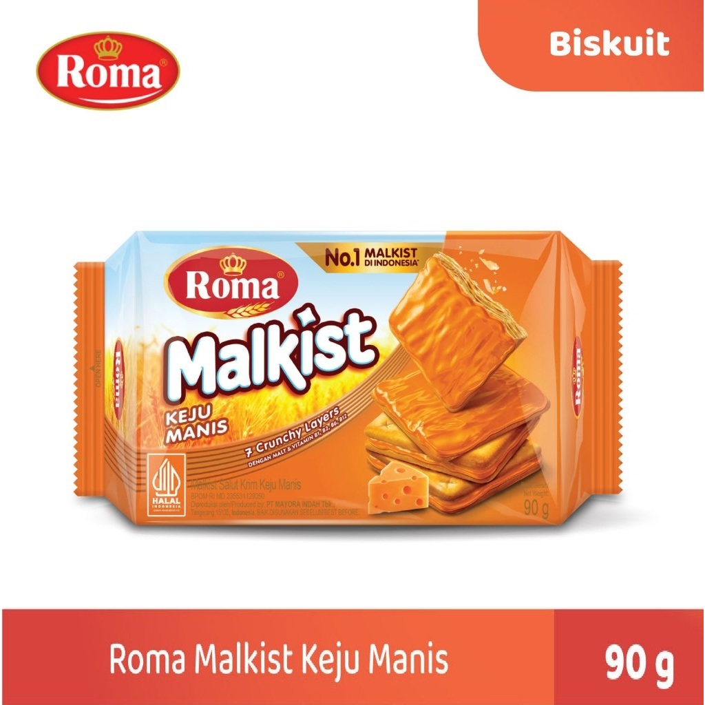 

Roma Malkist Krim Keju Manis 90 gr #CNS
