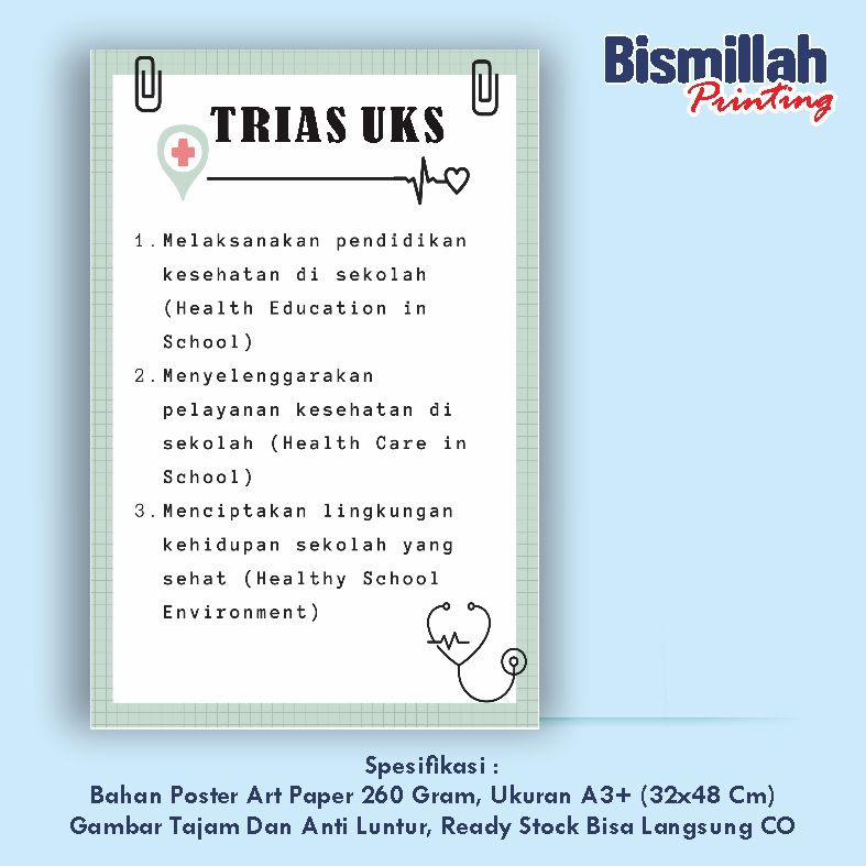 Poster Kesehatan Trias UKS